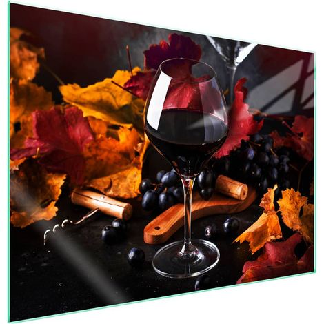 protège-plaque de cuisson en verre 70x52 Vin (1/5)