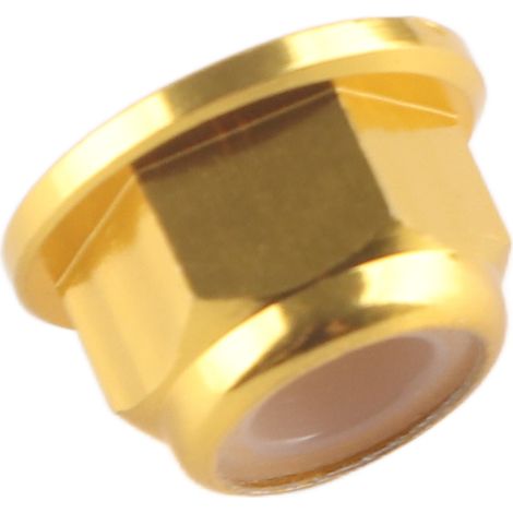 Écrous autobloquants hexagonaux M4 à insert nylon anodisé, lot de 10, en alliage d'aluminium (1/5)