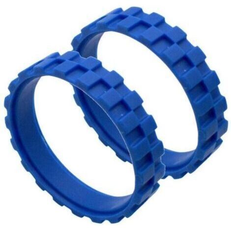 Roue en Caoutchouc Compatible avec Roue Centrale avec Pneus en Caoutchouc Antidérapant(bleu) (1/4)