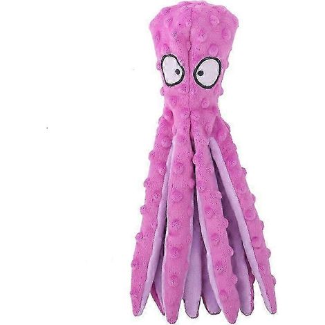Jouet pour chien pieuvre Whiskerspot, peluche pieuvre écologique, jouet pour chien sans rembourrage jkw (1/5)