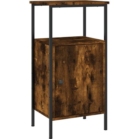 Maison Exclusive - Nachttisch Räuchereiche 41x31x80 cm Holzwerkst