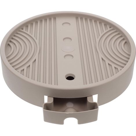 Plateau Mobile pour Pots De Fleurs avec roulettes Universelles pour Intérieur, Bac à Eau Amovible avec Drainage, Ventilation Rainurée pour Racines Saines, Construction Robuste (1/5)