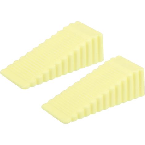 Cale Porte Sol Caoutchouc, 4 Pièces Antidérapante Bloc Arrêts de Portes Durables Butee de Portail Bloque Butoir de Porte Empilables pour Tous Types de Sols en Intérieur et Extérieur (1/5)