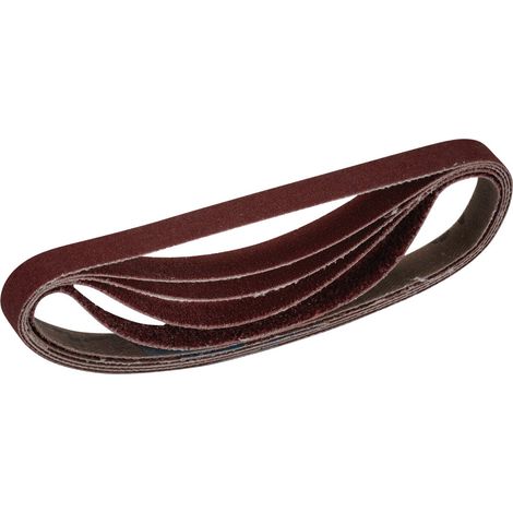 Draper Cloth Sanding Belt Pack of 5, 10 x 330mm, Assorted Grit for Detail Sanding and Finishing (1/5)