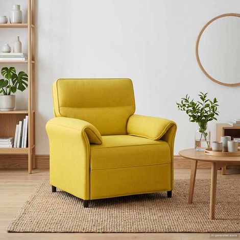 vidaXL Canapé 100% polyester, cadre en métal, MDF, Contreplaqué (1/5)