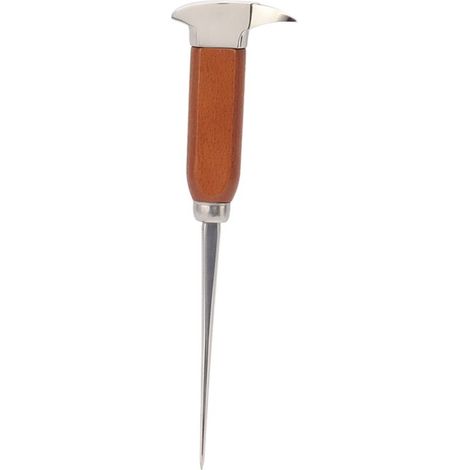 Pic à glace en acier inoxydable avec manche en bois - Outil de concassage de glace pour bars et barman (1/5)