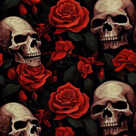 Tela decorativa para exteriores Oxford - Motivo de calavera I DX4827 (1/5)