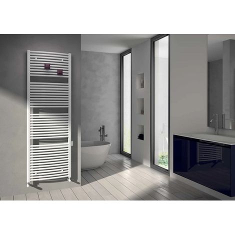 Sèche-serviettes à eau chaude 674W, H:146,2 x l:49,7 cm, blanc - Venus, Irsap