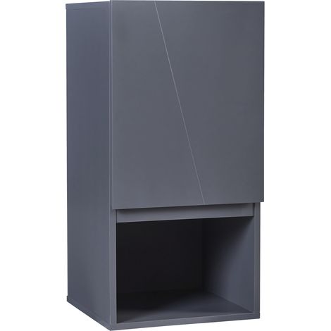 Mobiletto/scaffale da parete per bagno 60 x 30 x 30 cm grigio 030008898