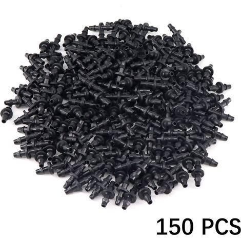 Accessori per irrigazione a goccia con ugello diretto da 1/4": tubo in PE con punta a doppio capillare da 4/7" - 150 pezzi (1/5)