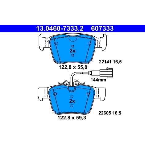Kit de plaquettes de frein, frein à disque ATE 13.0460-7333.2 ALFA ROMEO
