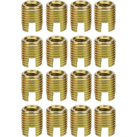 20Pcs Inserts à Filetage M5/M8 en Acier Carbone - Résistance à la Vibration, Faciles à Installer (1/4)