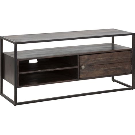 Meuble TV en Bois "Burn" 120cm Marron