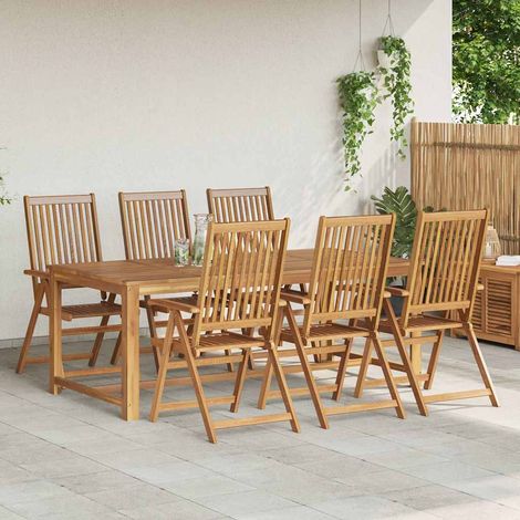 Maison Exclusive - Sillas plegables, 6 unidades, madera maciza de (1/5)