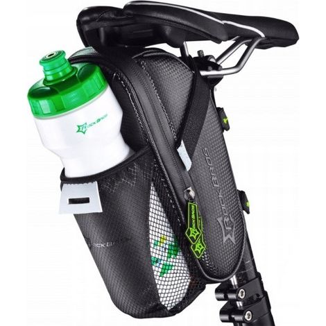 Borsa da bicicletta Rockbros C7-1 grande da montare sotto la sella, con portaborraccia. (1/5)