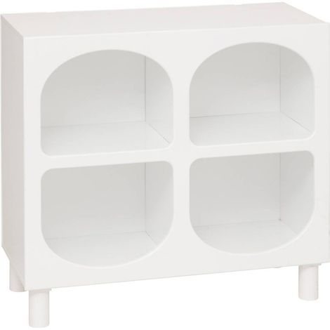 Estantería Tara blanca de 4 compartimentos 76x70x32cm - Atmosphera créateur d'intérieur (1/3)