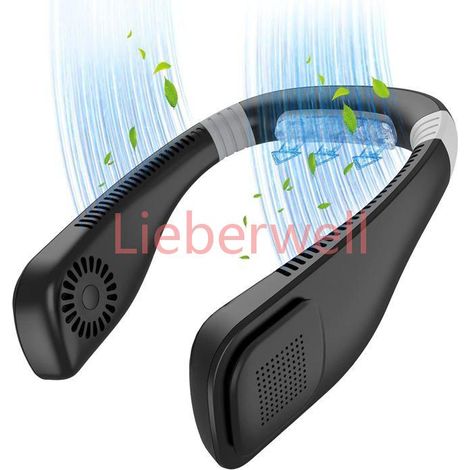 Ventilateur de cou portable, ventilateur personnel à batterie durable et rechargeable, refroidissement rapide conception (1/4)