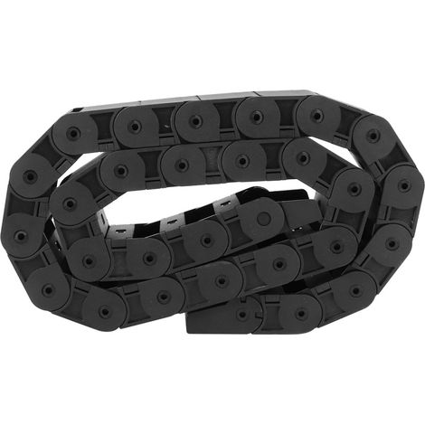 Chaîne porte-câble en nylon noir R38 de 1 mètre pour imprimante 3D et machine CNC, 18 x 50 mm