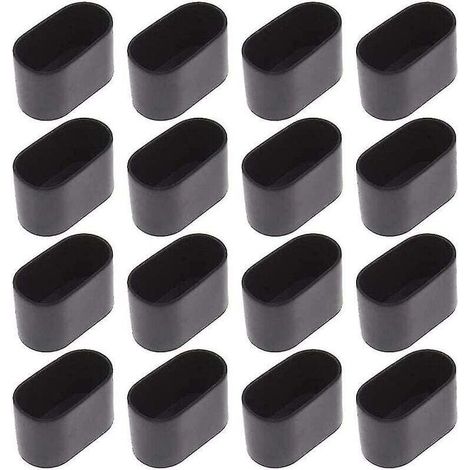 16 embouts ovales pour table et chaise, 15 x 30 mm.