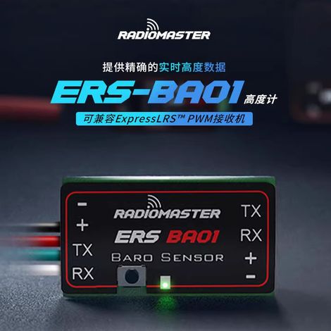 Altimètre RadioMaster ERS-BA01 - Compatible avec le récepteur PWM ExpressLRS FPV