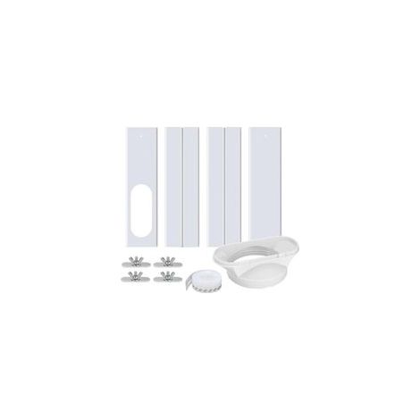 Joint de porte pour climatiseur portable avec adaptateur universel 13/15 cm, verrouillage de sécurité et joint pour climatiseur/déshumidificateur portable sur porte/fenêtre (1/4)