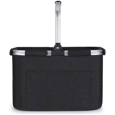 Panier de courses pliable 30L, grand panier de pique-nique avec poignées rembourrées, panier pliable pratique, sac de courses avec cadre en aluminium, panier robuste, idéal pour les voyages, (1/4)