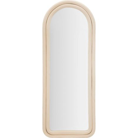 Specchio da parete in velluto crema, 60x4x160 cm – Cloe (1/5)