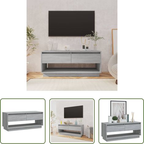 Buffet tv - Meuble TV Sonoma gris 102x41x44 cm Bois d'ingénierie (1/5)