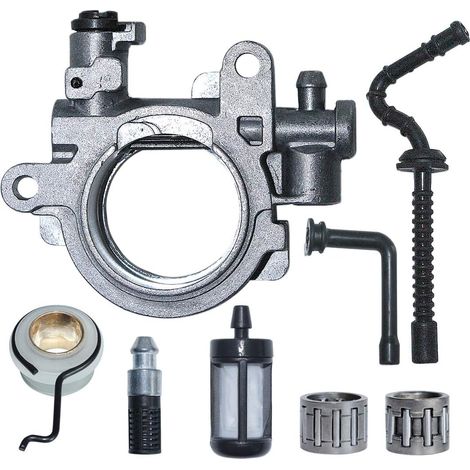 Pompe à huile, filtre à carburant, ligne, tuyau, kit de roulement d'engrenage pour Tronçonneuse Stihl MS290 029 MS390 039 pièce de rechange 1127 640 3200, 9512 933 2260 (1/5)