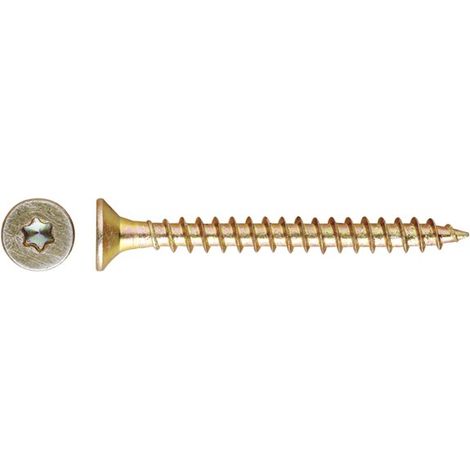 TP-TO - TIRAFONDO CAB. AVELLANADA TORX. BICROMATADO 6,0X200 ( 100 u.)