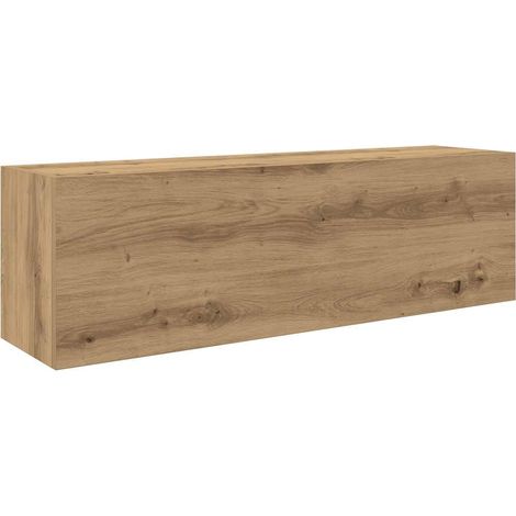 Vidaxl – Armoire murale de salle de bain chêne artisanal – Bois d'ingénierie – Dimensions 100 x 25 x 30 cm – Capacité 60 kg – Assemblage requis