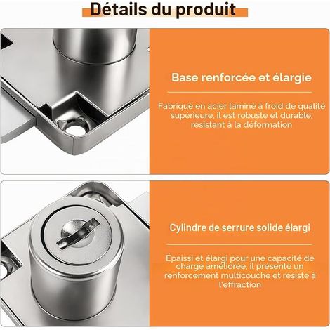 Office Drawer Locks, Furniture Lock with Keys Cabinet Lock for Standard Mounting Holes 16mm Diameter Furniture Lock Suitable for Cupboards, Drawers and Desks (1/4)