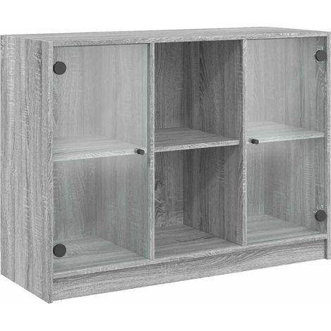 Credenza buffet cassettiera mobile contenitore organizer cucina soggiorno salonsonoma 102 x 37 x 75,5 cm pannelli compositi grigio 020036271