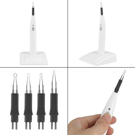 Couteau électrique sans fil pour gencives dentaires, coupe-gutta-percha avec 4 embouts, 220V prise UE, outil de prothèse dentaire (1/5)