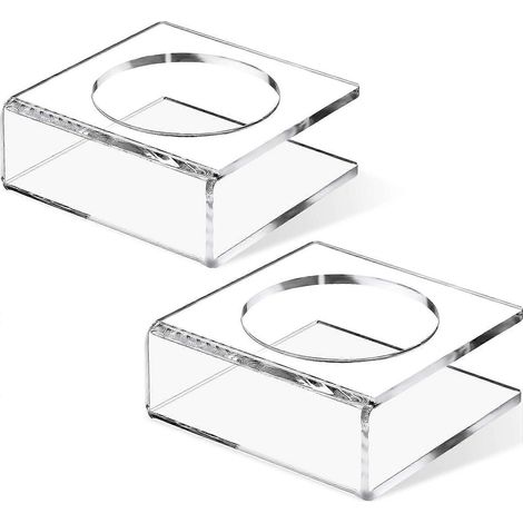 2 Pack Acrylic U-Shaped Ball Stand Basketball Ball Stand, Transparent Base Football Display Stand, Suitable for Volleyball Bowling Ball Display Stand