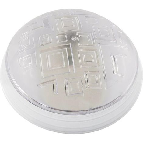 Applique murale ronde E27 au design moderne, idéale pour l'éclairage décoratif en intérieur et en extérieur.