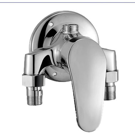 Collettore doccia - Collettore doccia - Collettore doccia a T - Collettore per soffione doccia in ottone per acqua calda e fredda (con maniglia) Collettore doccia a T (1/5)