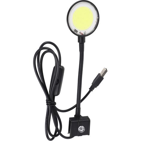 Lampe USB pour Aquarium, puce COB, haute luminosité, Rotation à 360 degrés, Clip sur Mini lumière LED d'aquarium avec interrupteur à bouton SZD-Y400B (1/5)