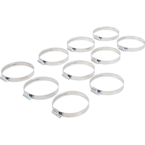 Collier de durite en inox bgs technic - dtail : 60 x 80
