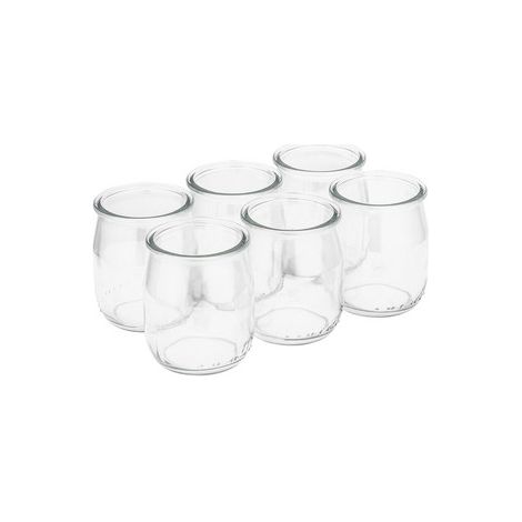 Set mit 6 transparenten Glasbehältern à 140 ml für Desserts, Tiramisu
