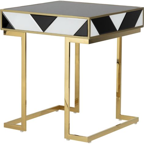 Table d'appoint miroir Monaco 50,8 x 50,8 x 58,5 cm