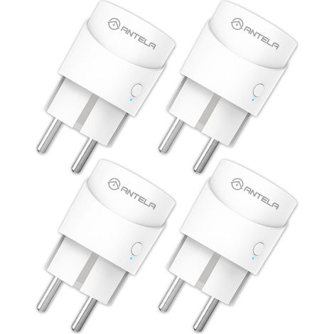 Prise Connectée WiFi Mini Mesure Consommation Électrique Type F Prise Intelligente