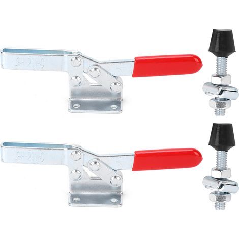 Pince à bascule horizontale à dégagement rapide, pince à bascule pour outil à main brillante et brillante avec 2 fixations rapides pour fixation rapide (1/5)