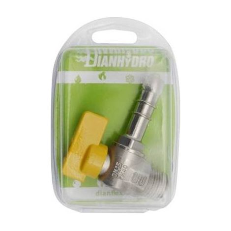 RUBINETTO A SFERA GAS SQUADRA M BLISTER Misura: 1/2 x 14 Metano