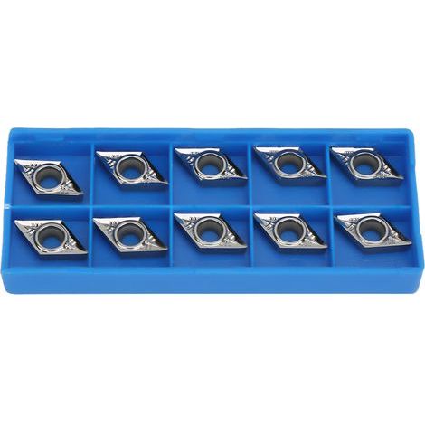 10 pièces plaquettes de tournage CNC DCGT11T304-AK H01 pour outils de coupe lathe (1/5)