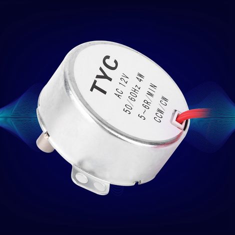 TYC30 12V AC 4W 5-6 U/min CCW/CW Synchronmotor mit Netzkabel (1/5)