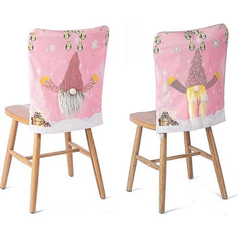Set mit 2 bedruckten Weihnachtsstuhlhussen für Zuhause, Küche, Weihnachtsfeier, Esszimmerstuhldekoration SV (1/5)