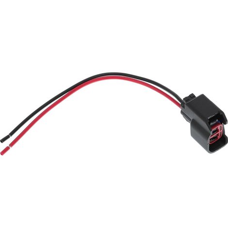 Connecteur Capteur Vitesse Roue Abs Pour Dakota 04-10 1pc Pour , Pour , Pour (2004-2016), 2 Broches, Noir/Rouge, Plastique/Métal, Réf: 88861094 (1/5)