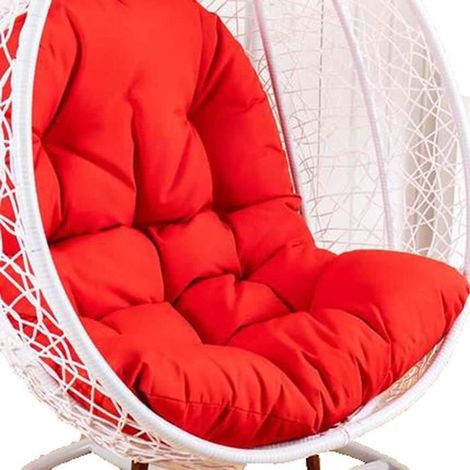 Coussin pour Fauteuil à Bascule - 120 x 90 cm - Pour chaise de jardin - Coussin de dossier,Rouge (1/4)