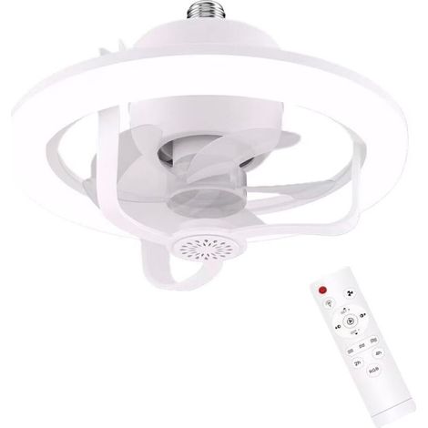 50-W-LED-Ventilatorleuchte mit Fernbedienung, Deckenventilatorleuchte, 360° neigbarer Kopf (1/4)